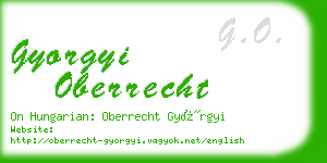 gyorgyi oberrecht business card